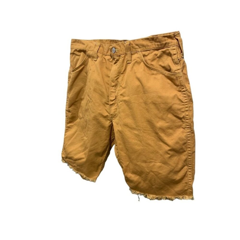 Size 36 Maverick Vintage 1970s Rust Gold Cutoff Jean Shorts Men's